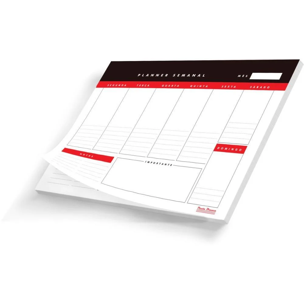 Agenda/Planner Permanente Semanal De Mesa 36Fls. Pauta Branca (Pct.c/05) - imagem 6