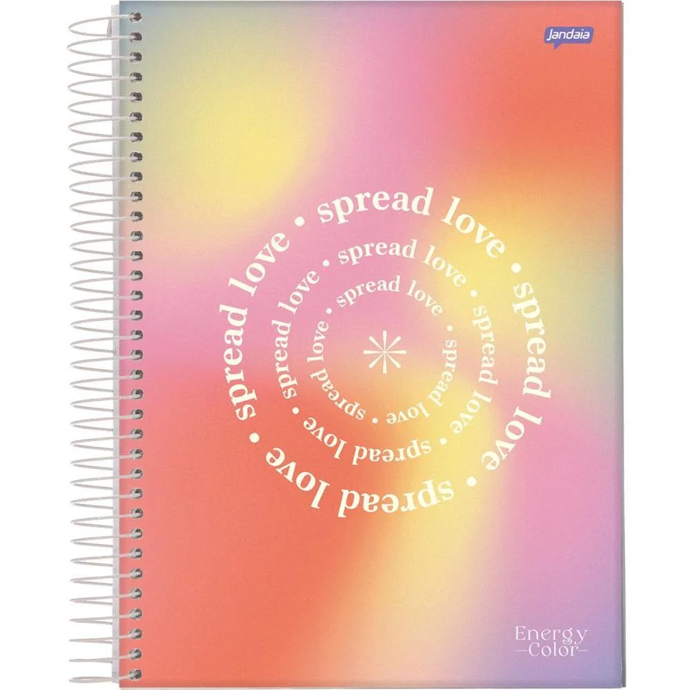 Caderno 01X1 Capa Dura Energy Color 80Fls. Jandaia (Pct.c/04) - imagem 5