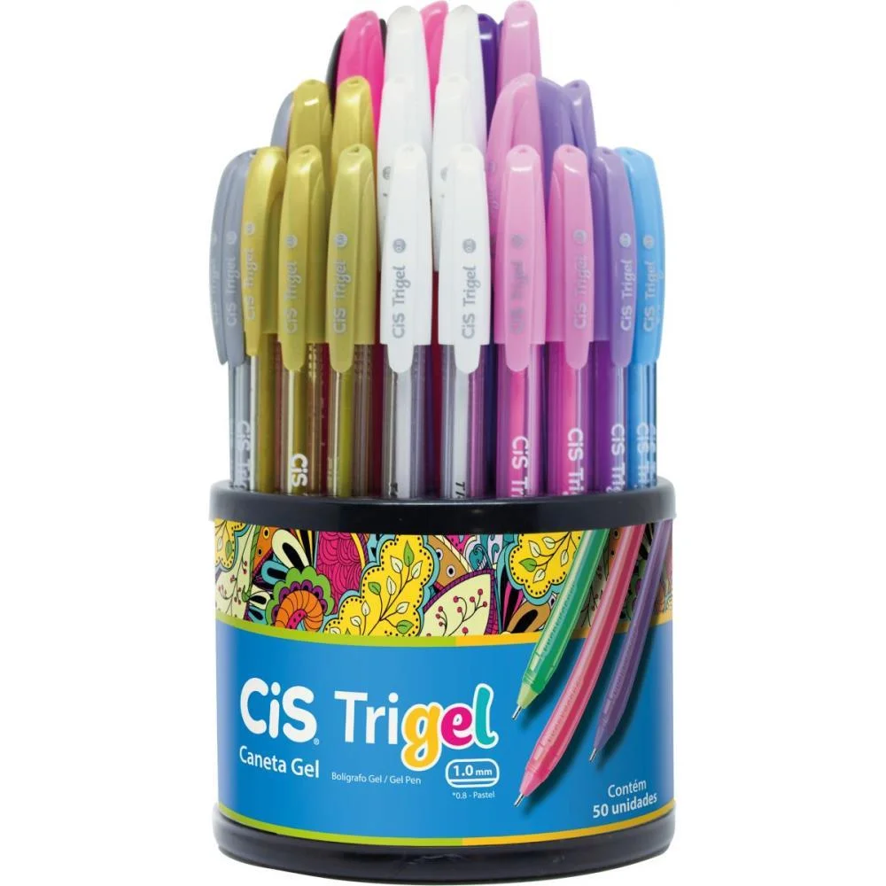 Caneta Gel Cis Trigel 1,0Mm 12 Cores Sertic (Dp.c/50) - imagem 3