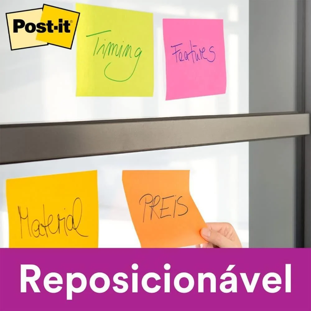 Bloco De Recado Post-It 76X76Mm Pink 90Fls. 3M (Unidade) - imagem 4