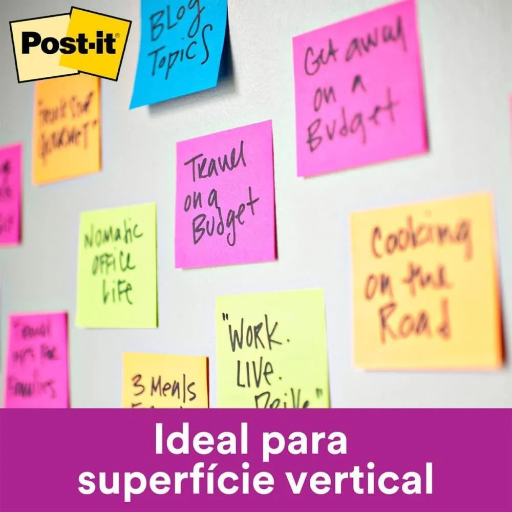 Bloco De Recado Post-It 76X76Mm Pink 90Fls. 3M (Unidade) - imagem 7