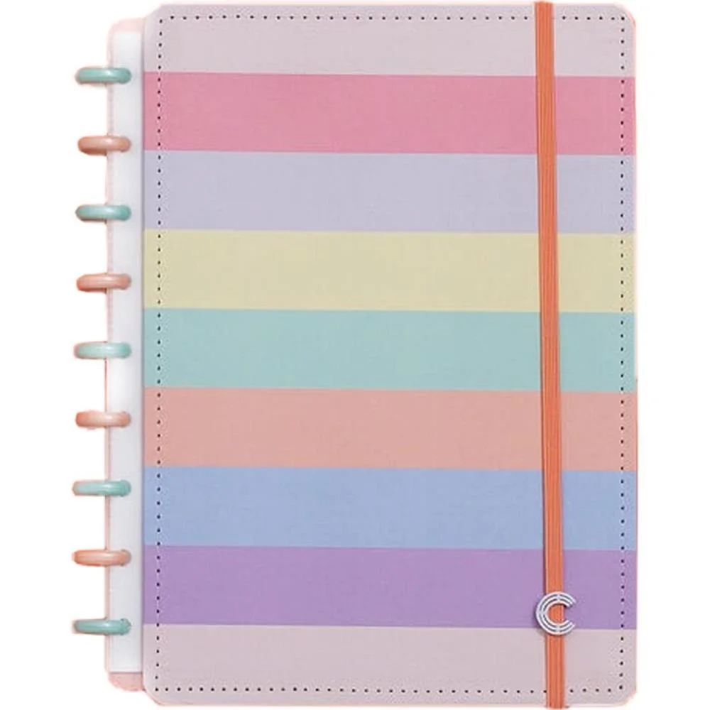 Caderno Inteligente Medio Arco-Iris Pastel 80Fls 190X255 Caderno Inteligente (Unidade) - imagem 5