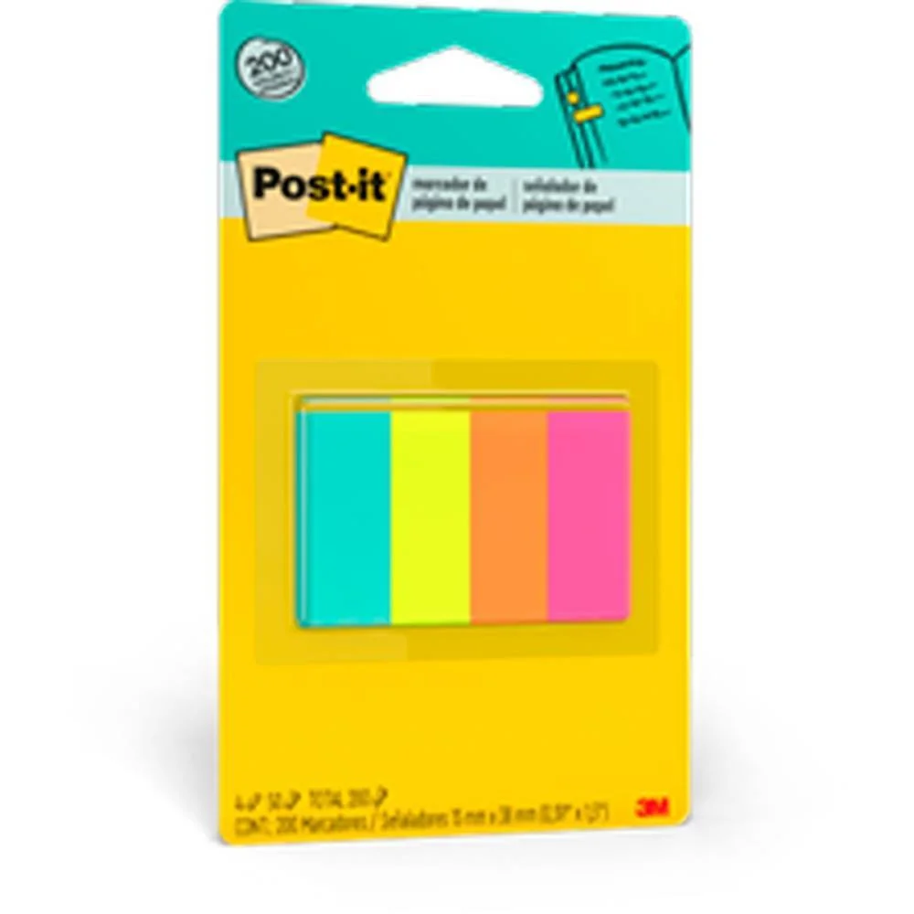 Bloco Marcador Pagina Adesivo Flags 4 Cores 50Fls 3M (Unidade) - imagem 3