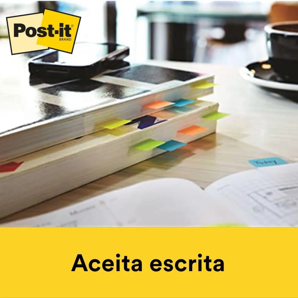 Bloco Marcador Pagina Adesivo Flags 4 Cores 50Fls 3M (Unidade) - imagem 5