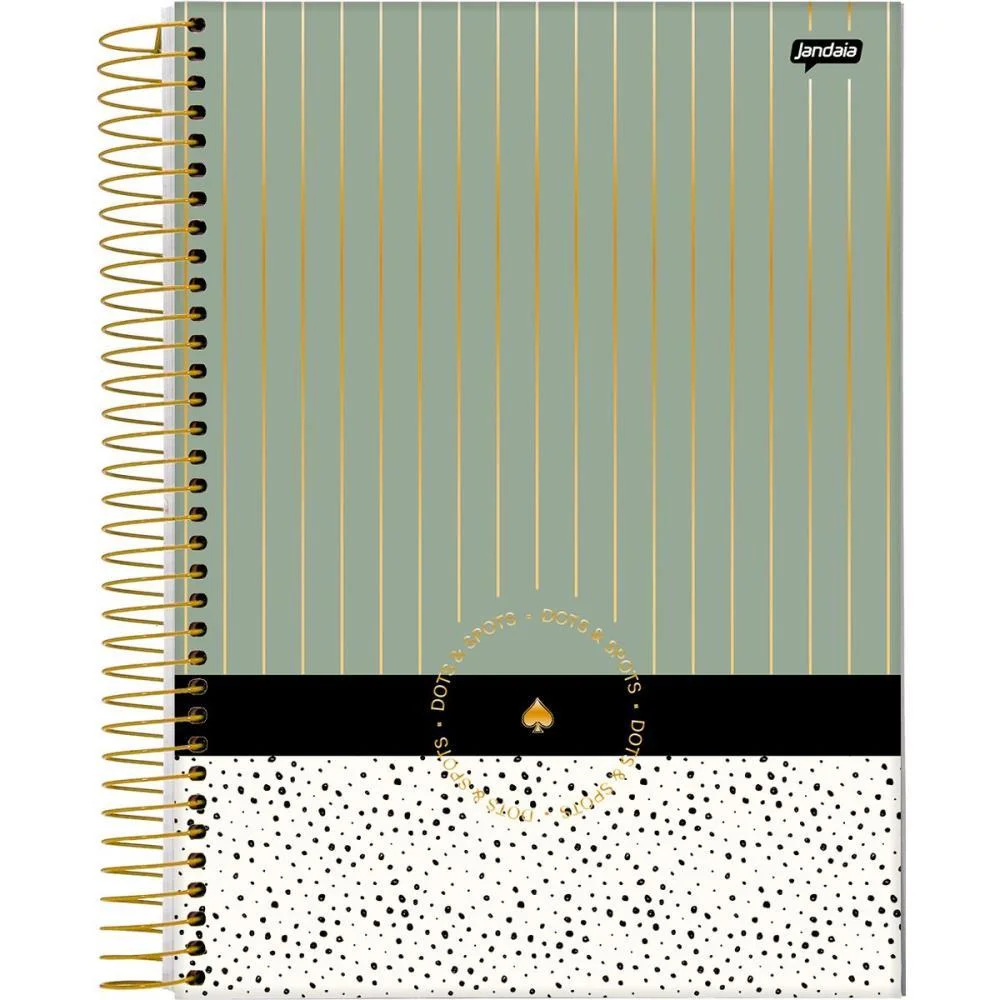 Caderno 10X1 Capa Dura Dots Spots 160Fls. I.a Jandaia (Pct.c/04) - imagem 3