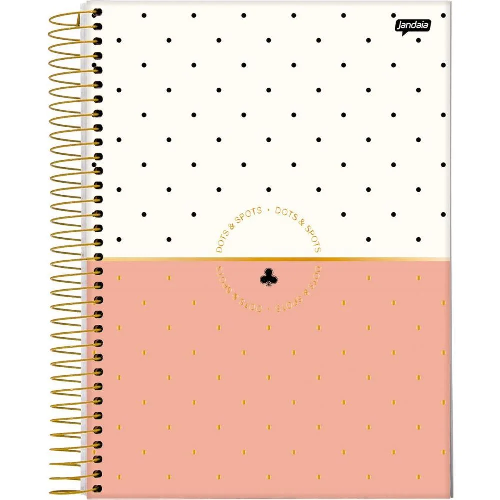 Caderno 10X1 Capa Dura Dots Spots 160Fls. I.a Jandaia (Pct.c/04) - imagem 4