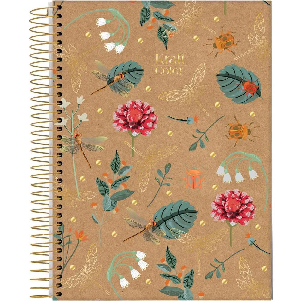 Caderno 01X1 Capa Dura Kraft Color 80Fls. I.a Jandaia (Pct.c/04) - imagem 5