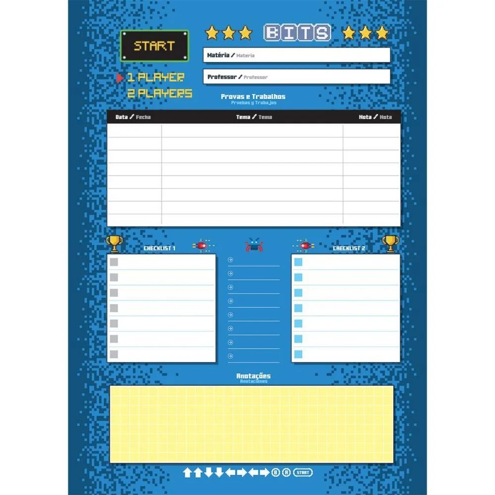 Caderno 10X1 Capa Dura Bits 160Fls. I.a Jandaia (Pct.c/04) - imagem 7