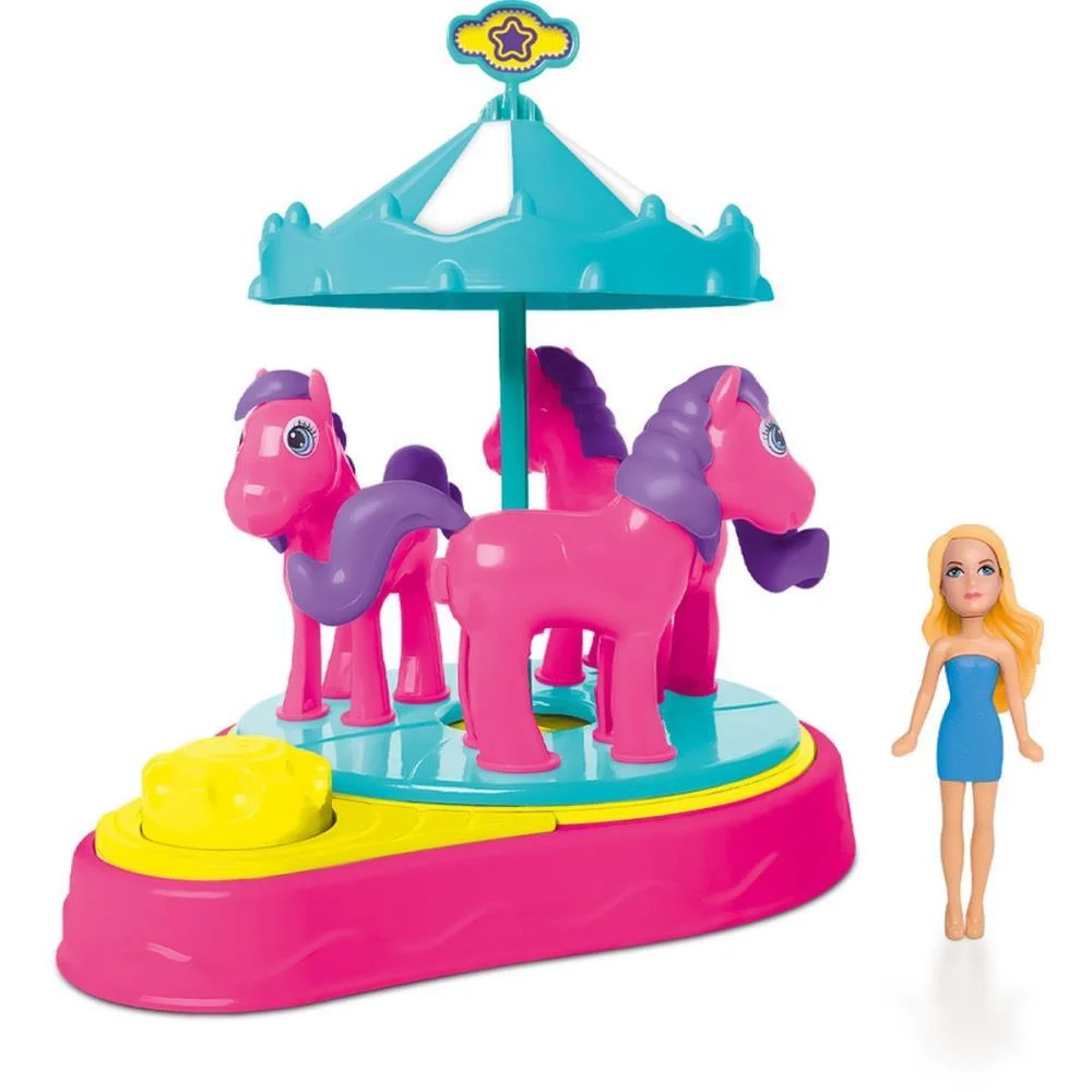Cenario Tematico (Playset) Parque Da Judy Carrossel Samba Toys (Unidade) - imagem 2