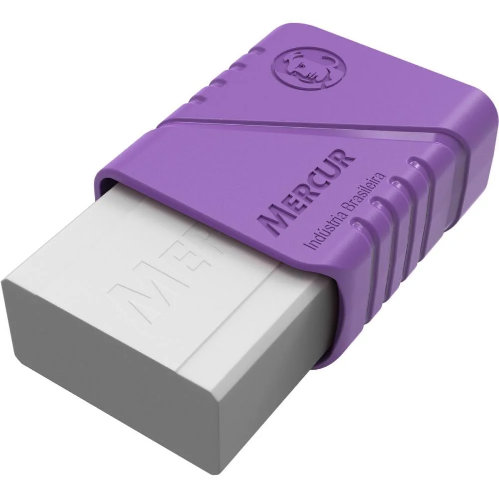 Borracha Branca Tr Rosa C/Capa Sortida Mercur (Pote-24) - imagem 3