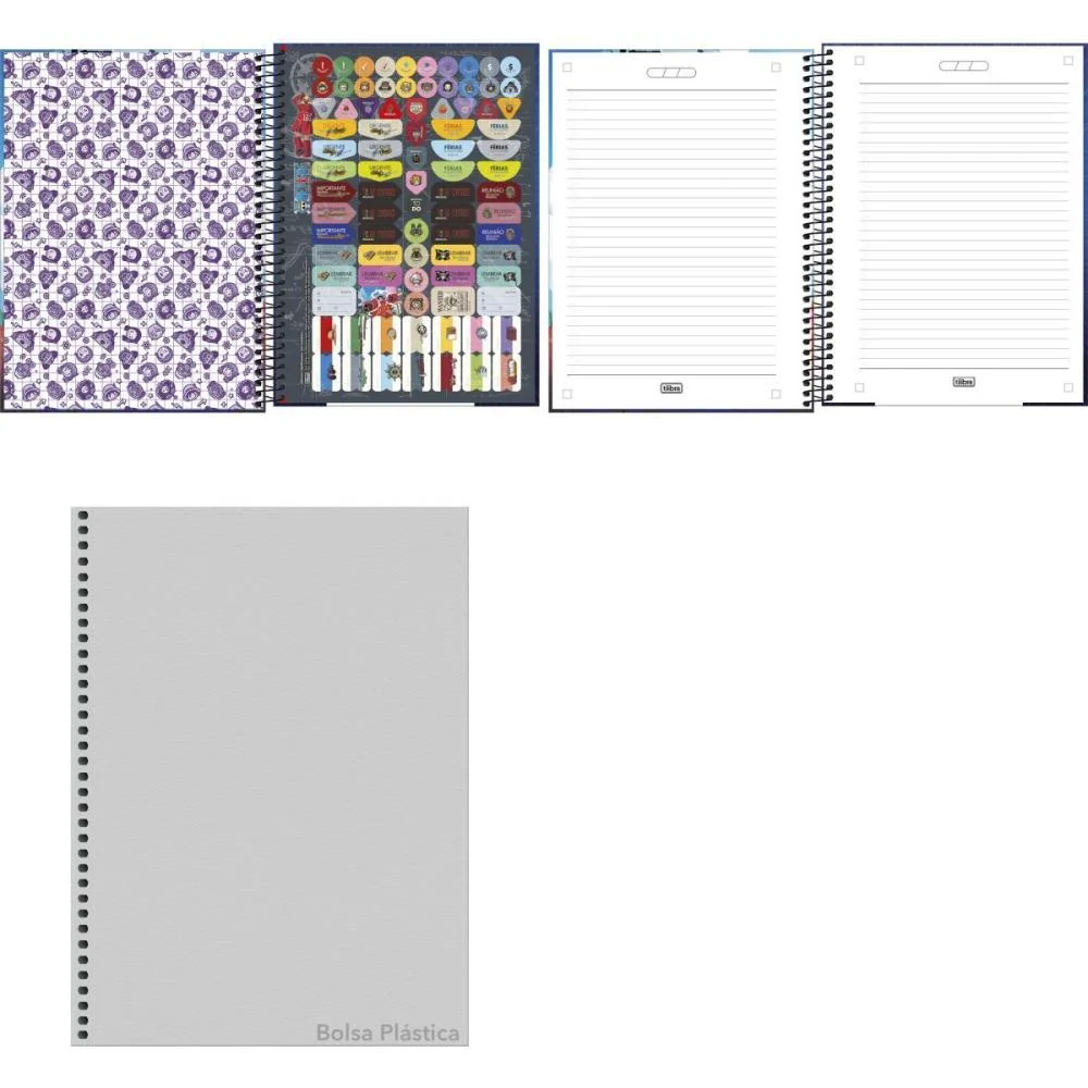 Caderno 01X1 Capa Dura One Piece 80Fls. Tilibra (Pct.c/04) - imagem 3
