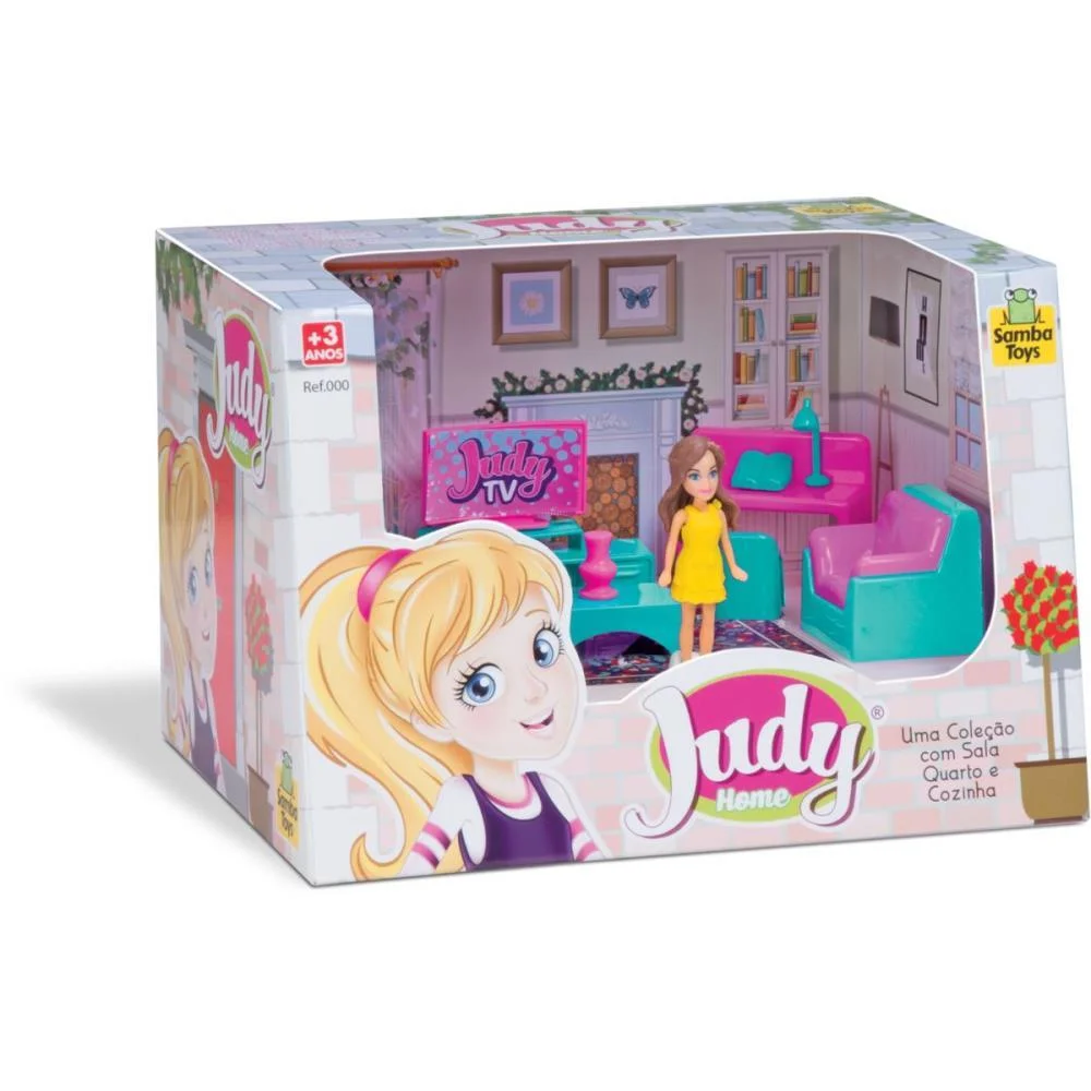 Casinha De Boneca Colecao Judy Sala C/Boneca Samba Toys (Unidade) - imagem 3