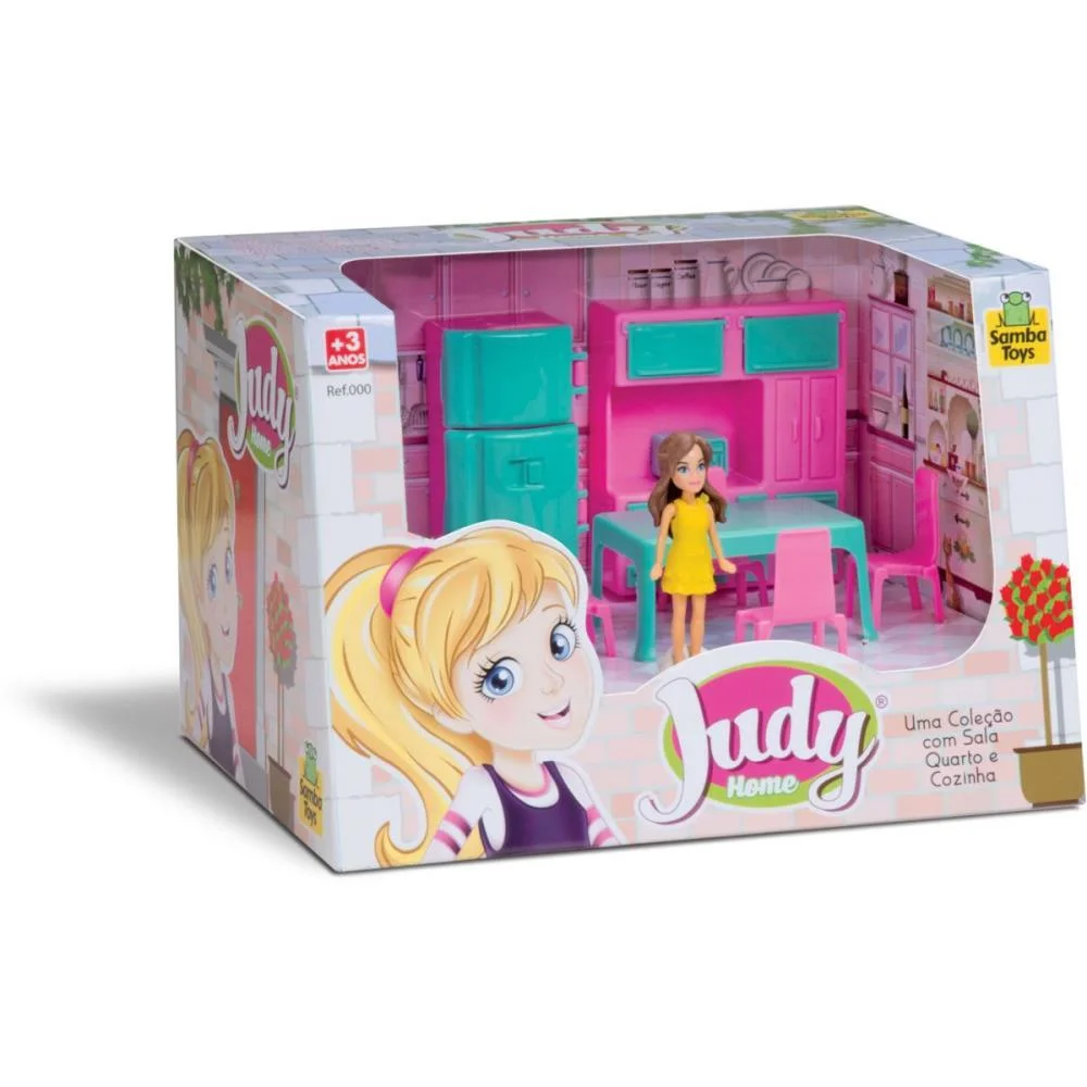 Casinha De Boneca Colecao Judy Cozinha C/Boneca Samba Toys (Unidade) - imagem 3