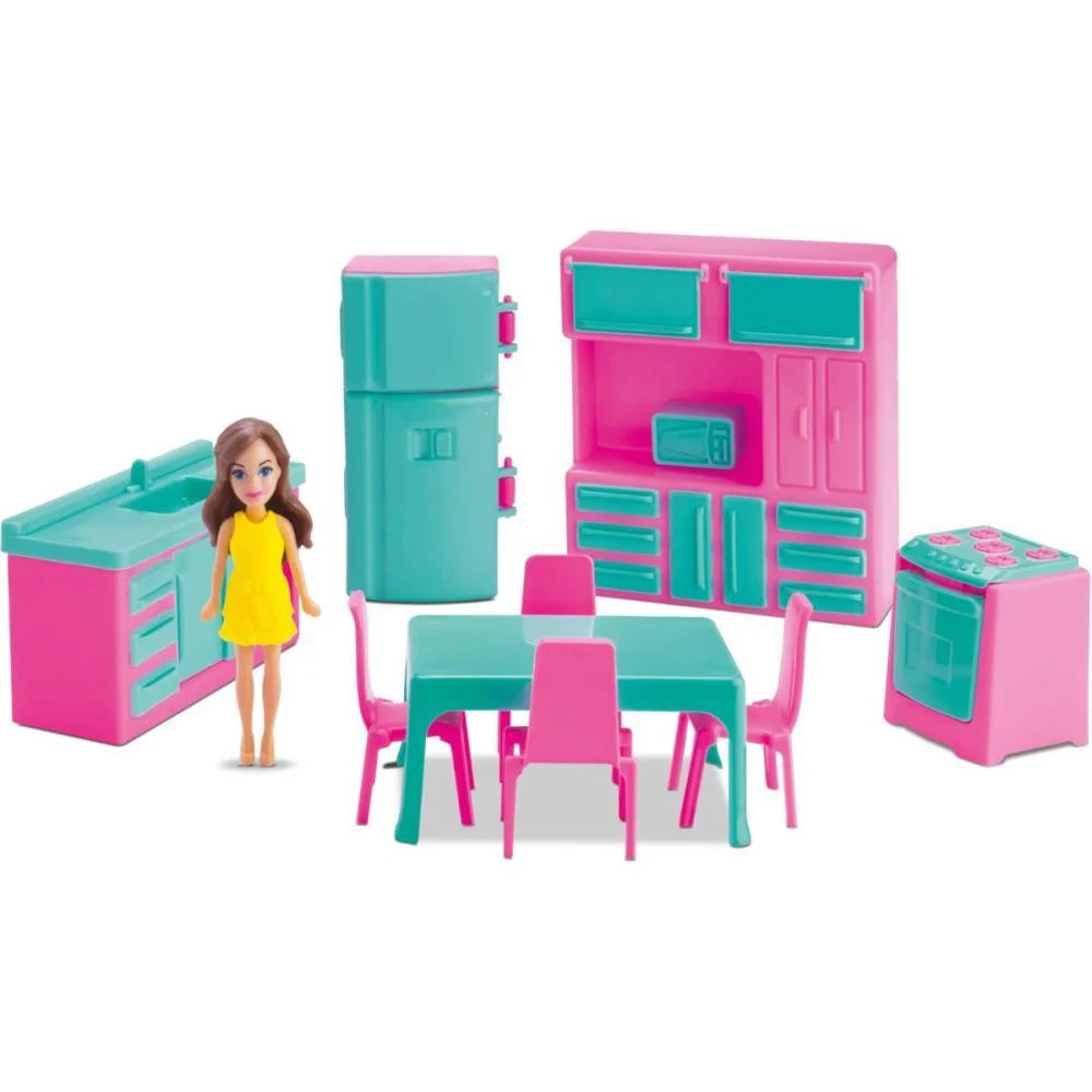 Casinha De Boneca Colecao Judy Cozinha C/Boneca Samba Toys (Unidade) - imagem 4