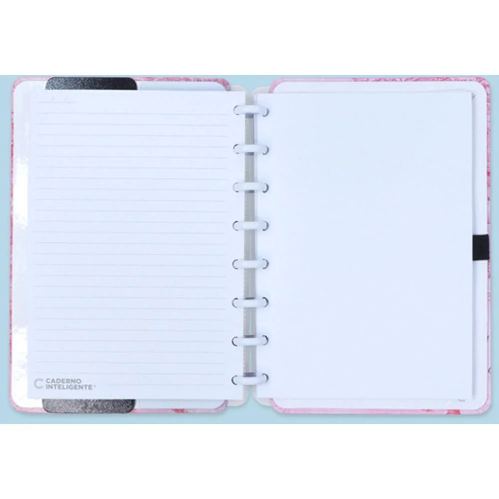 Caderno Inteligente A5 Mapa Mundi Rosa By Gocase 80Fl Caderno Inteligente (Unidade) - imagem 3