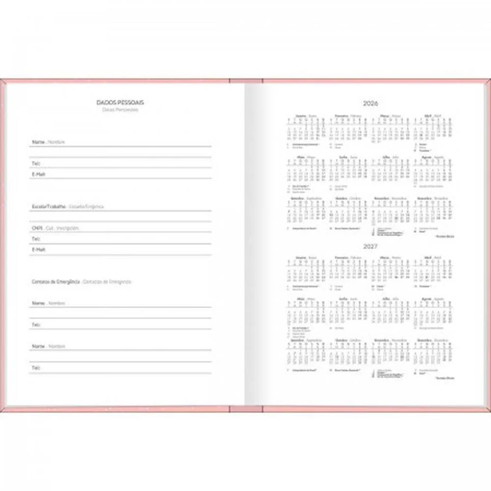 Agenda Permanente Pepper Cost Femin.160F 123X166 Tilibra (Pct.c/06) - imagem 5