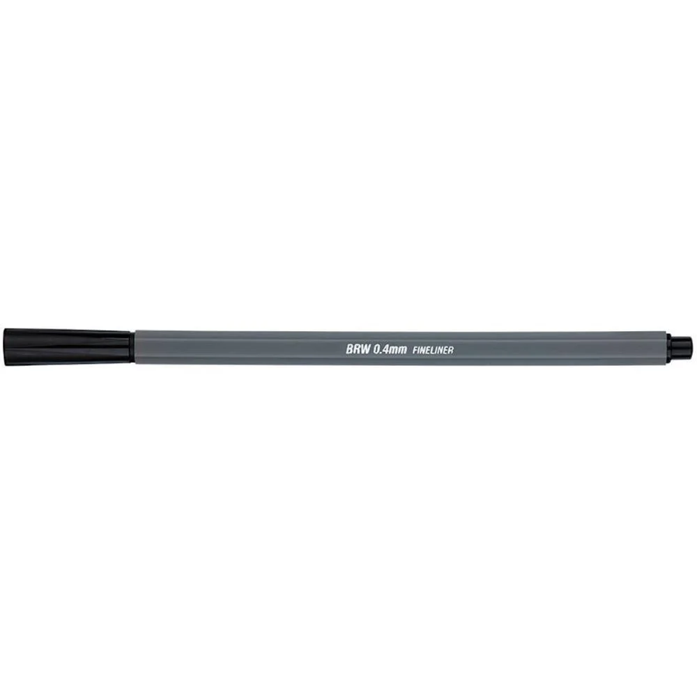 Caneta Com Ponta Porosa Fineliner 0.4Mm Preto Brw (Cx.c/12) - imagem 3