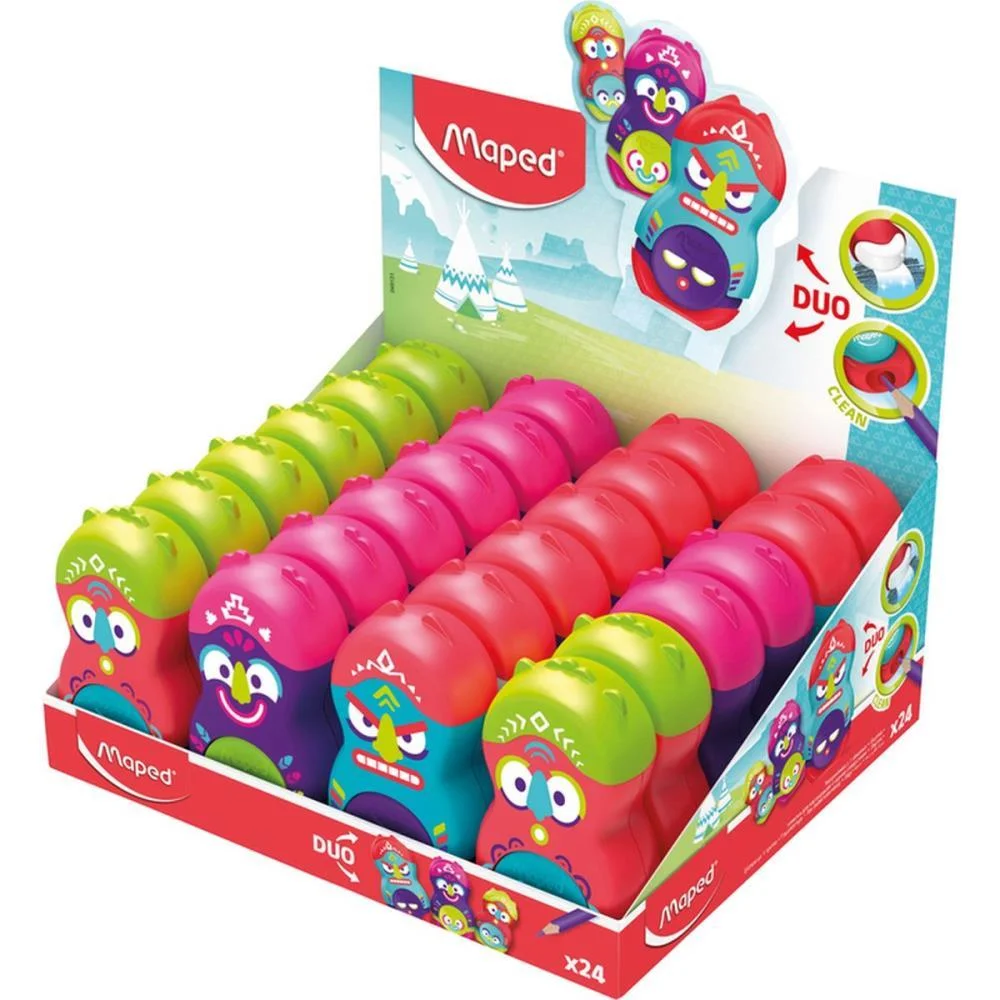 Apontador Com Deposito Loopy Totem C/Borracha Rotativ Maped (Dp.c/24) - imagem 2