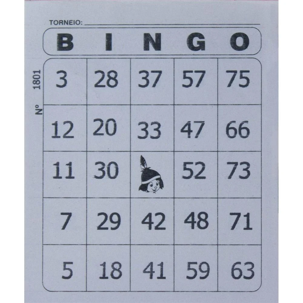 Bloco Para Bingo Jornal 105X85Mm 100Fls. S16-30 Tamoio (Pct.c/15) - imagem 3