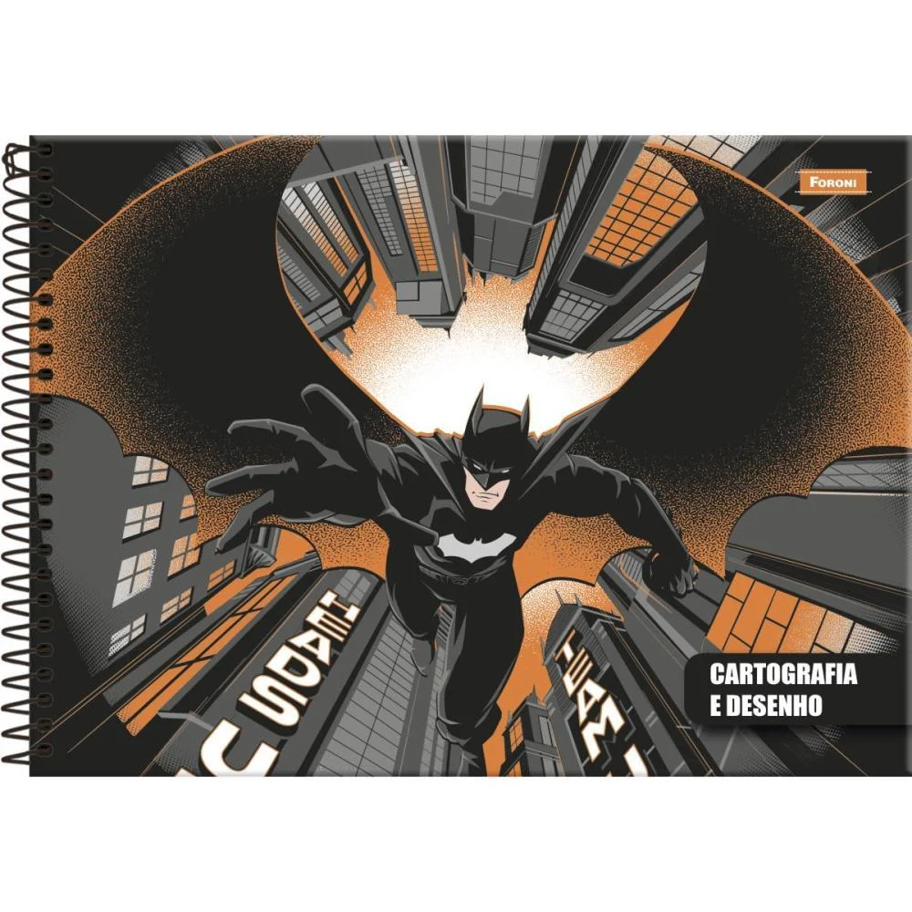 Caderno Desenho Univ Capa Dura Batman 80Fls. Foroni (Pct.c/05) - imagem 2
