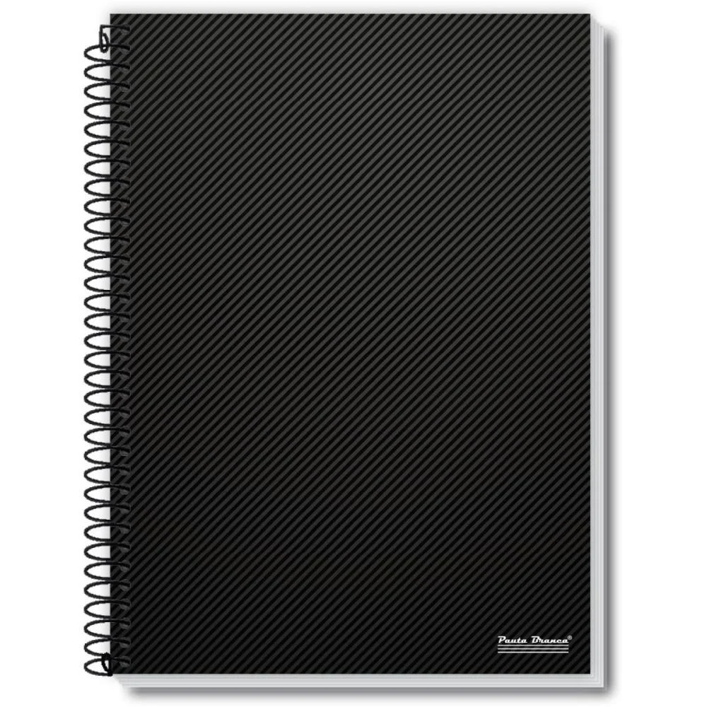 Caderno Espiral 1/4 Capa Dura Office 200Fls. Pauta Branca (Pct.c/05) - imagem 4