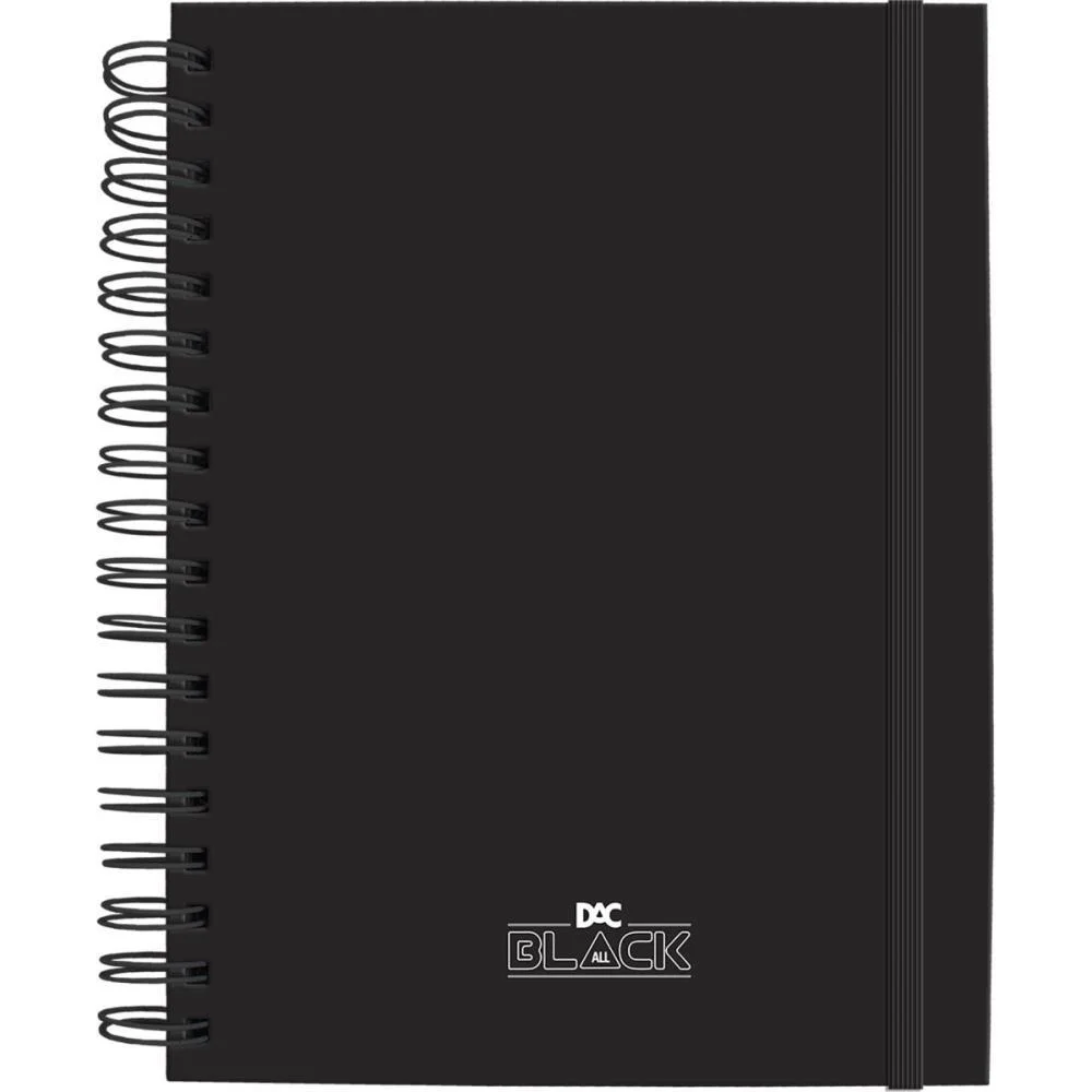Caderno 01X1 Capa Dura All Black Smart 80F.c/Elastico Dac (Unidade) - imagem 3