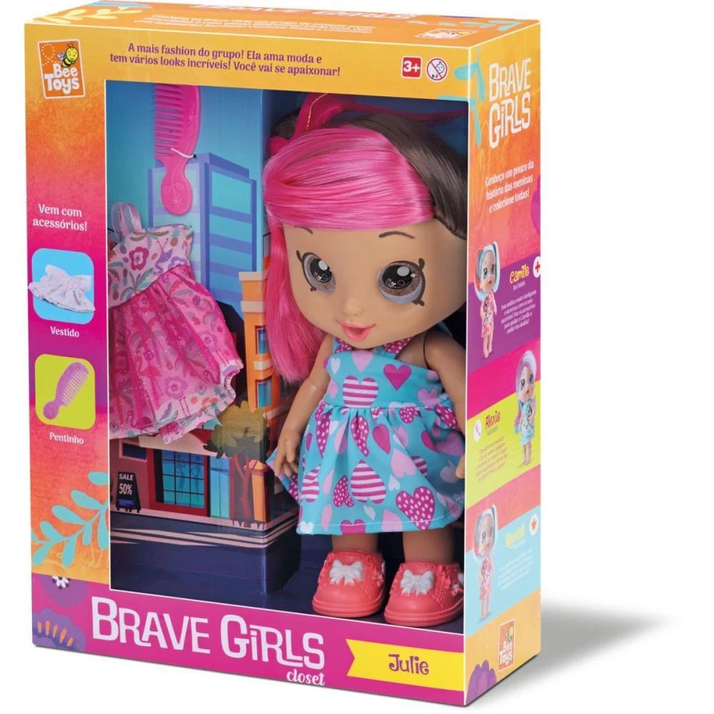 Boneca Brave Girls Julie Closet Bee Toys (Unidade) - imagem 5