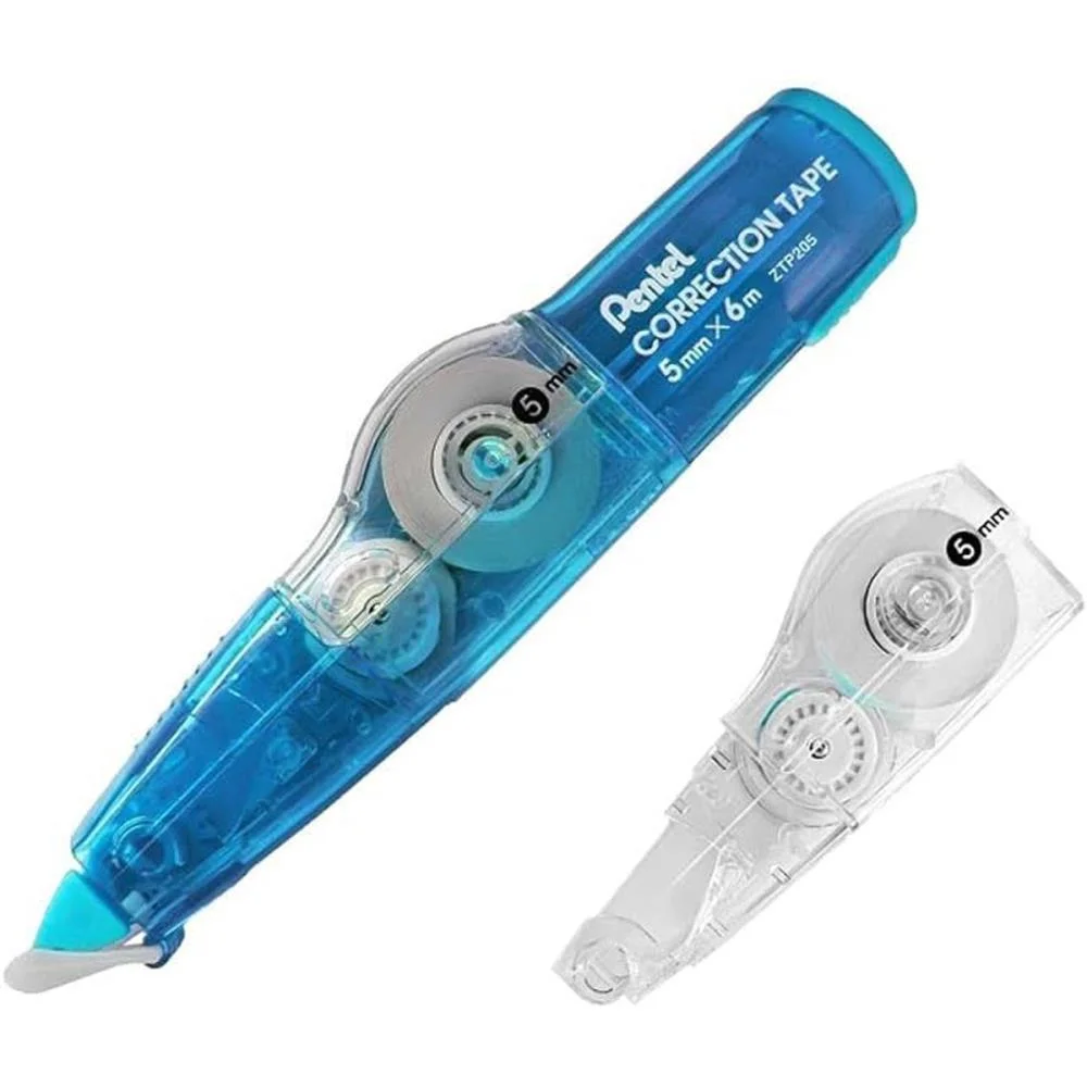 Corretivo Em Fita Corretion Tape 6M Azul C/Refil Pentel (Cx.c/12) - imagem 3