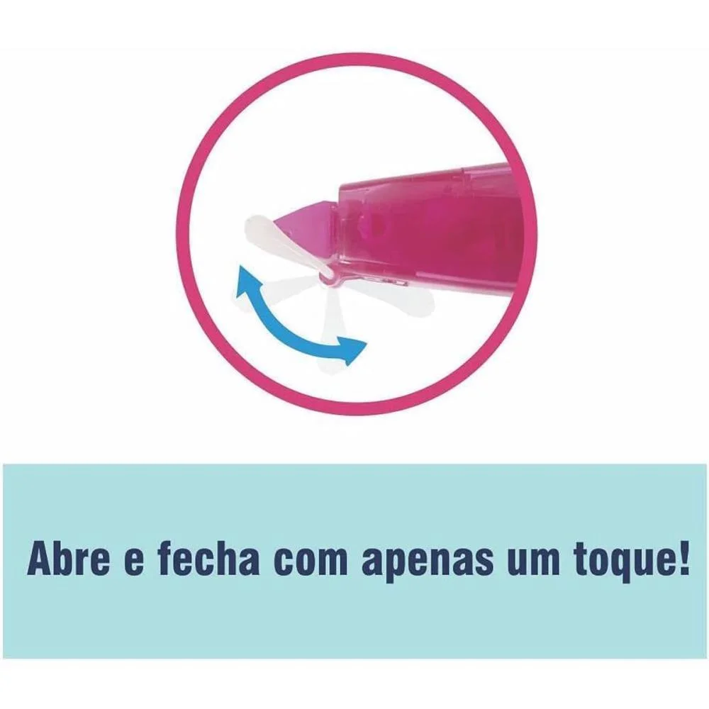 Corretivo Em Fita Corretion Tape 6M Azul C/Refil Pentel (Cx.c/12) - imagem 5