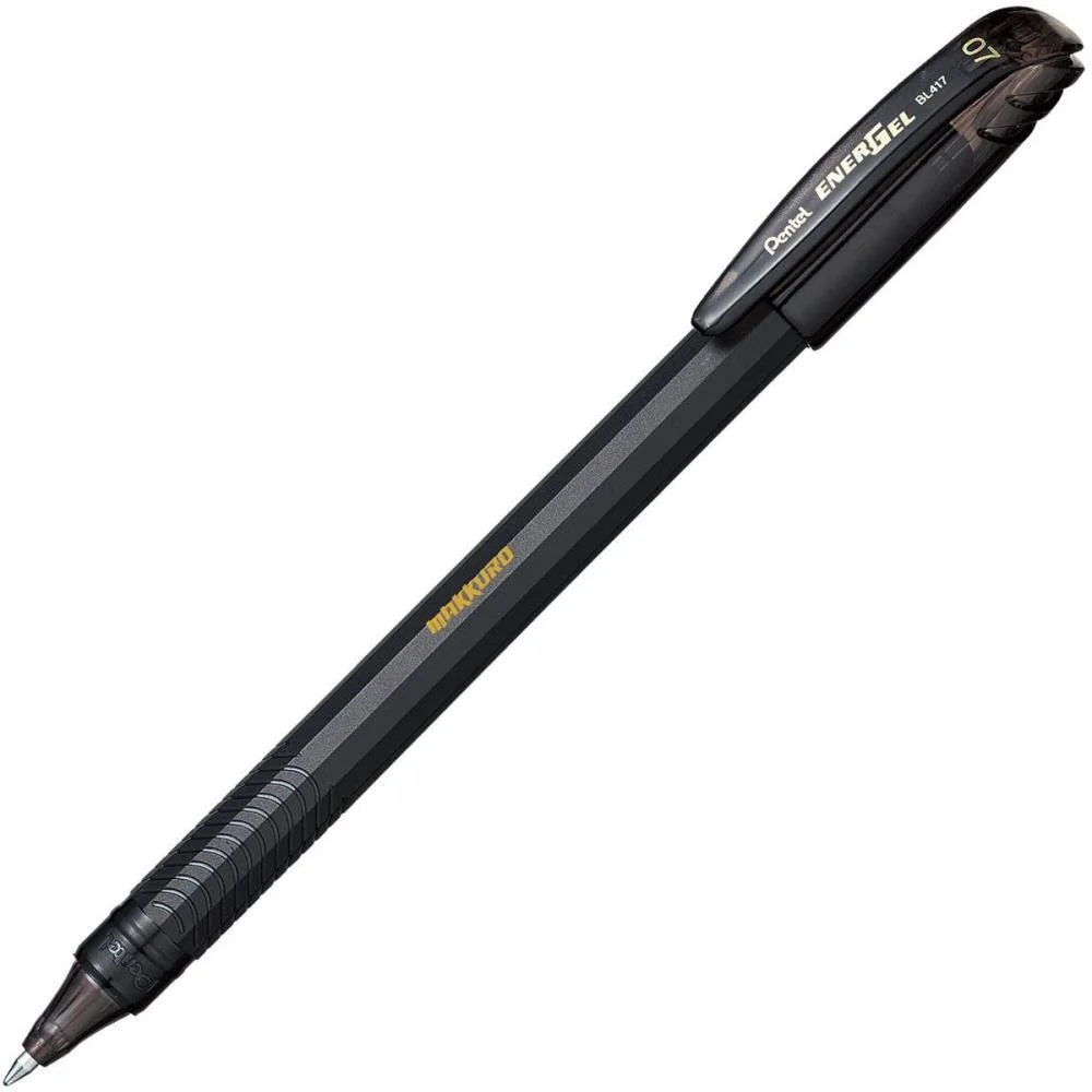 Caneta Gel Energel Makkuro 0,7 Preta Pentel (Cx.c/12) - imagem 2
