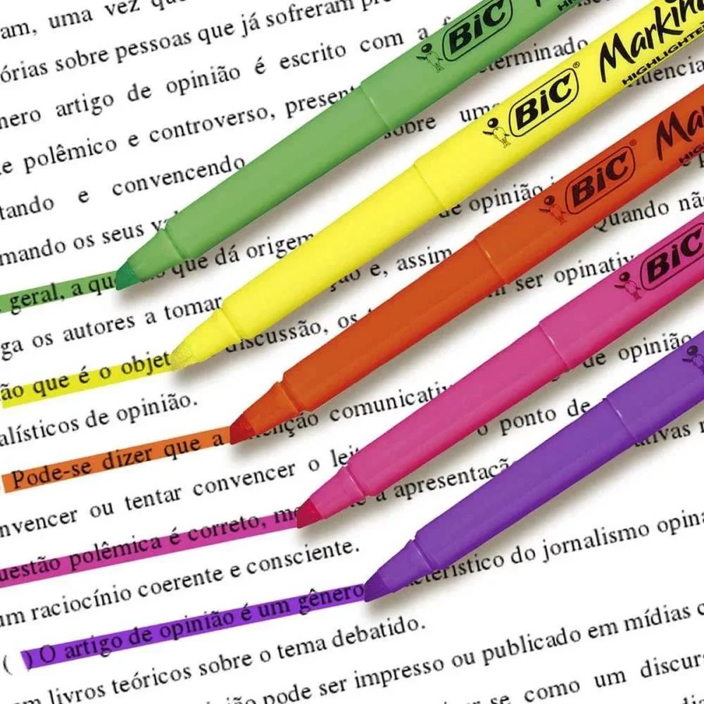 Caneta Marca Texto Marking Verde Bic (Bl.c/01) - imagem 6