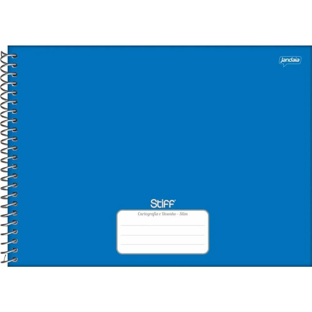 Caderno Desenho Univ Capa Dura Stiff Azul 80Fls. Jandaia (Pct.c/04) - imagem 2