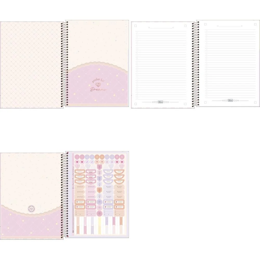 Caderno 01X1 Capa Dura Soho 80Fls. Tilibra (Pct.c/04) - imagem 3