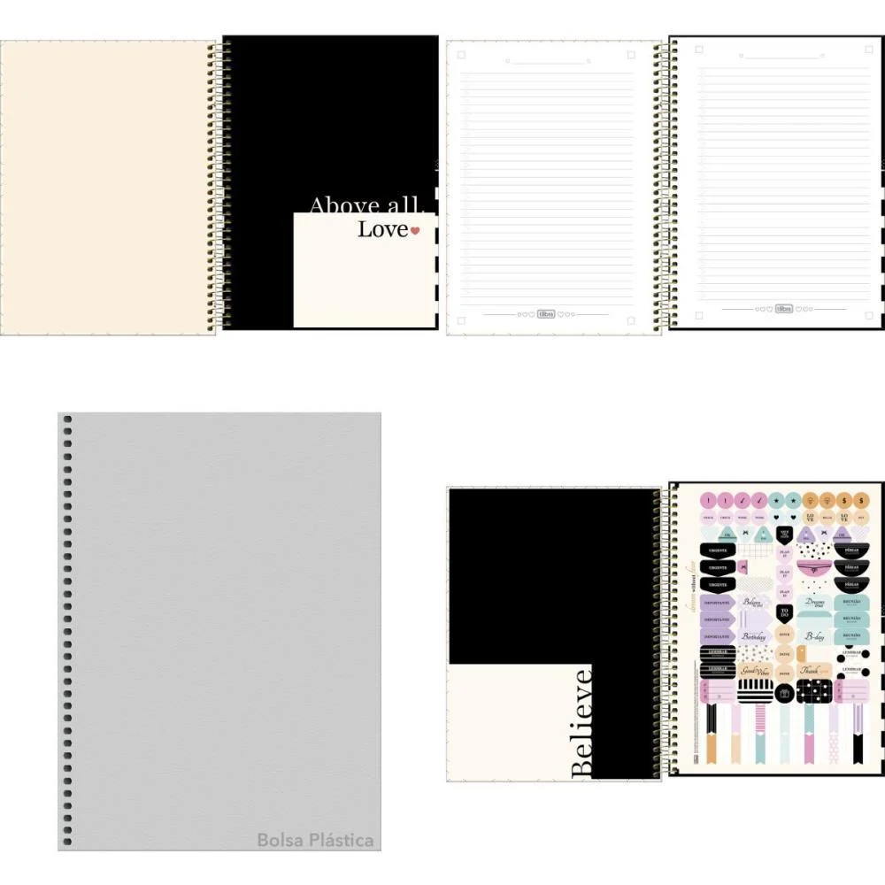 Caderno 01X1 Capa Dura West Village 80Fls. Tilibra (Pct.c/04) - imagem 3