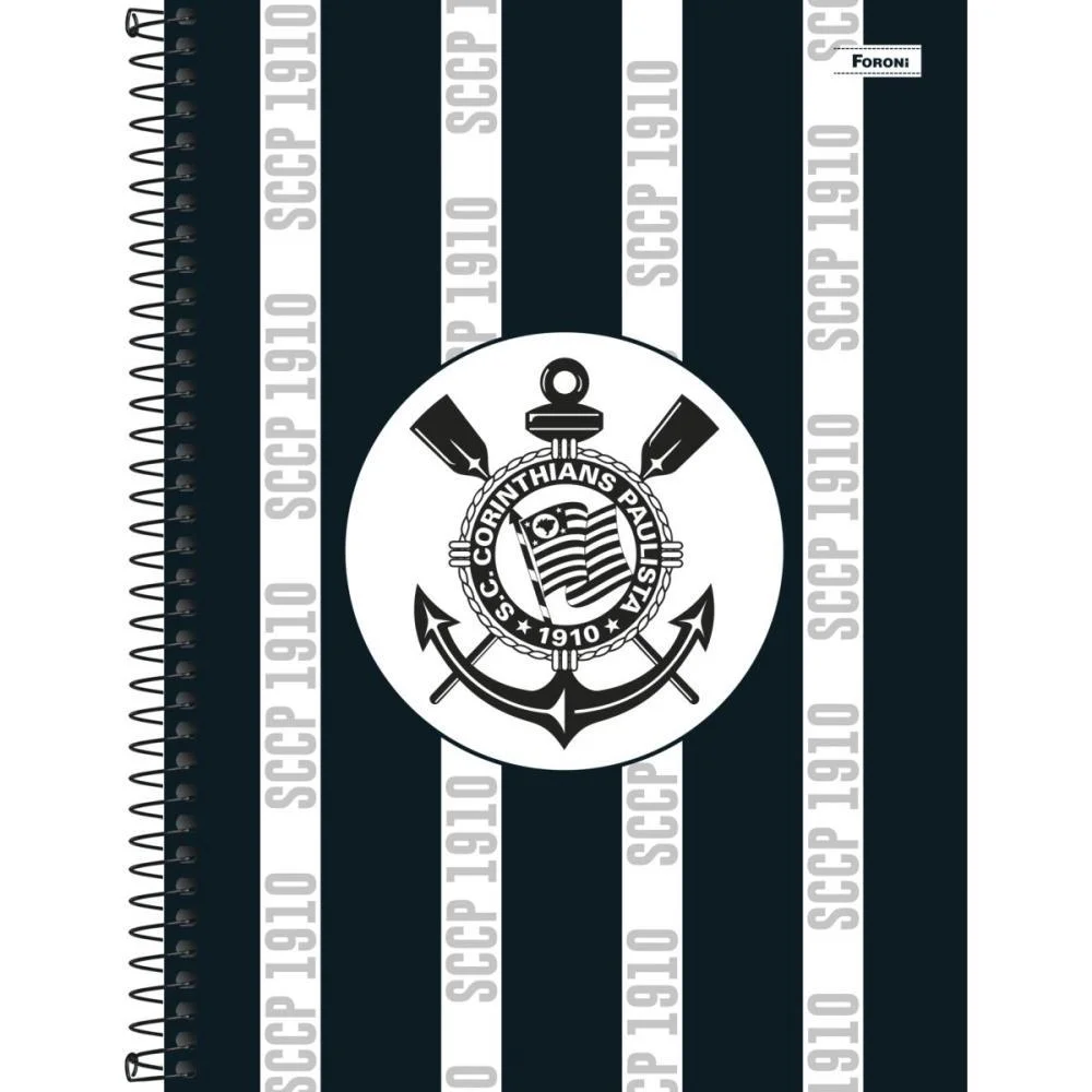 Caderno 01X1 Capa Dura Corinthians 80Fls. Foroni (Pct.c/04) - imagem 4