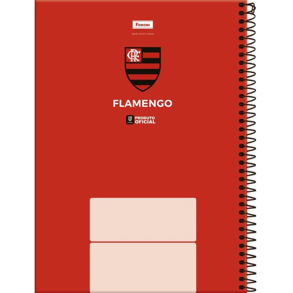 Caderno 10X1 Capa Dura Flamengo 160F Foroni (Pct.c/04) - imagem 6