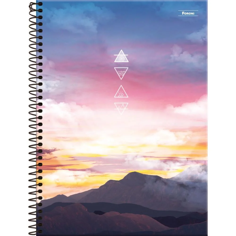 Caderno 01X1 Capa Dura 4 Elementos 80Fls. Foroni (Pct.c/04) - imagem 6