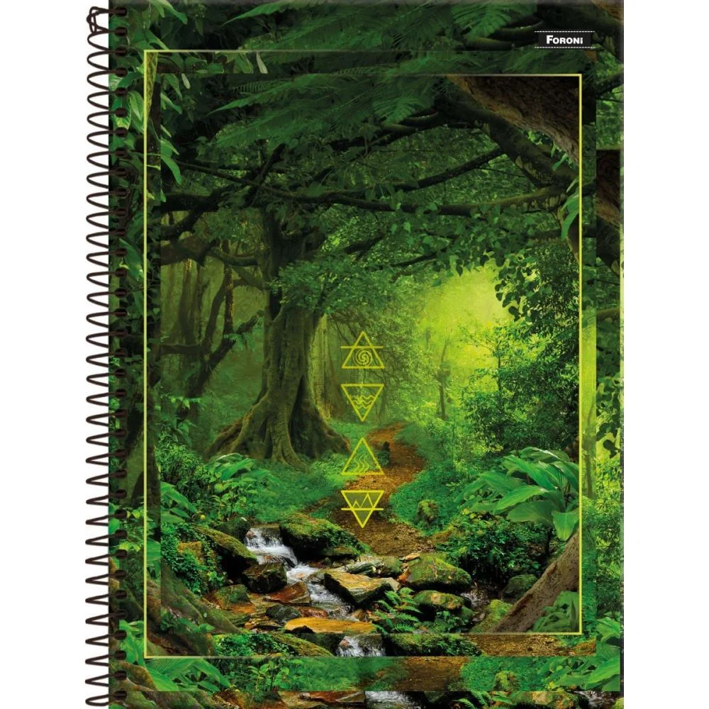 Caderno 20X1 Capa Dura 4 Elementos 320Fls. Foroni (Pct.c/02) - imagem 4