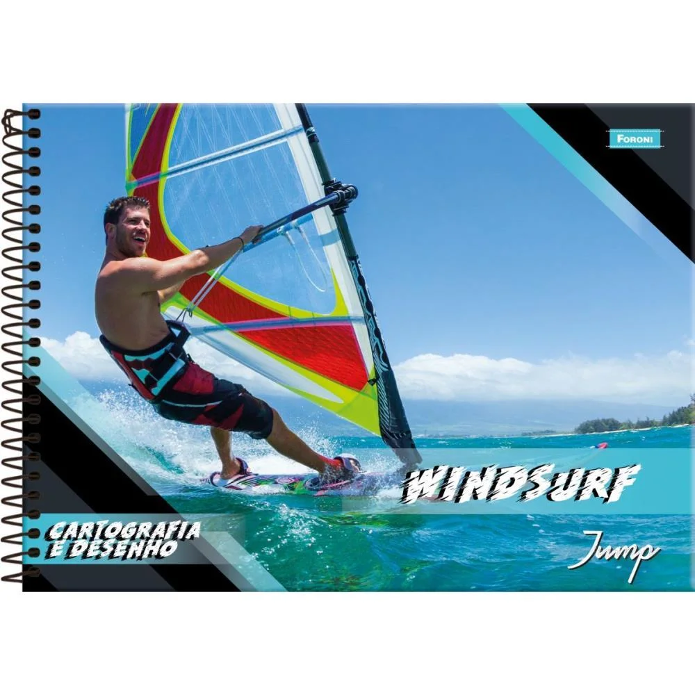 Caderno Desenho Univ Capa Dura Jump 96Fls. Foroni (Pct.c/05) - imagem 3